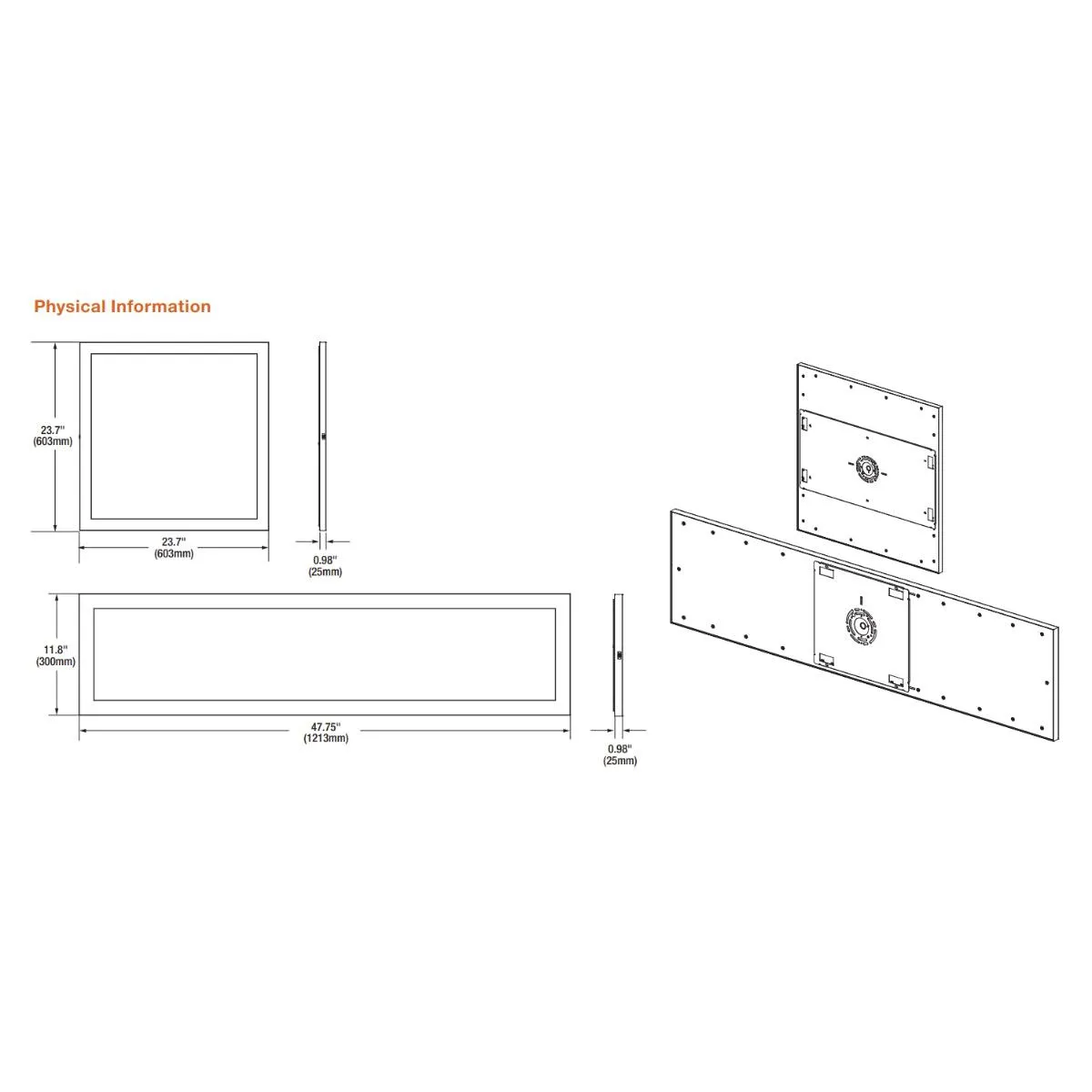 4ft LED Ceiling Light, Surface Mount Panel, 4200 Lumens, 30K|40K|50K, White Trim