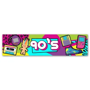 90's Retro Banner Decoration - 1.2m