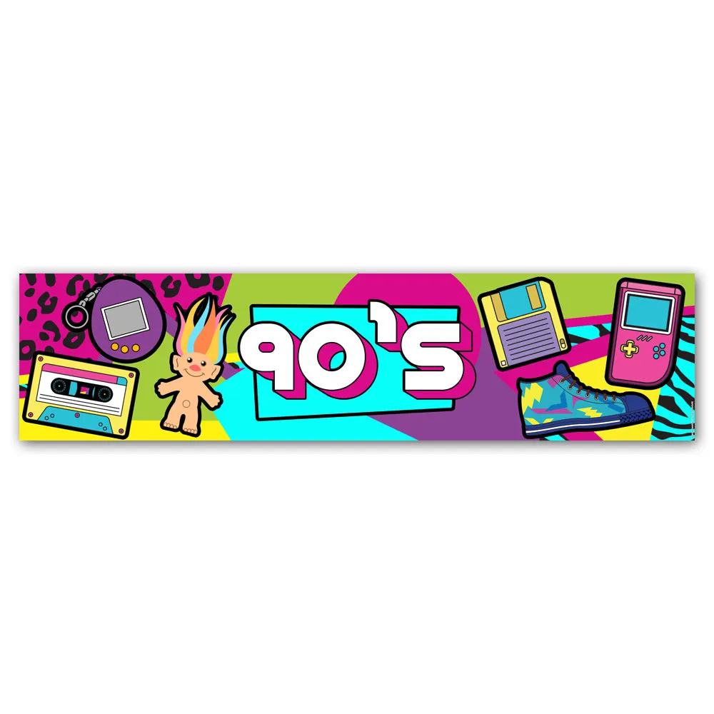 90's Retro Banner Decoration - 1.2m