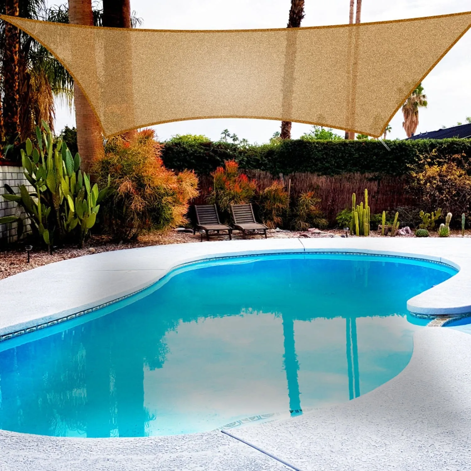 98% UV Block Awning Shelter Rectangle Shade Sails Top Canopy