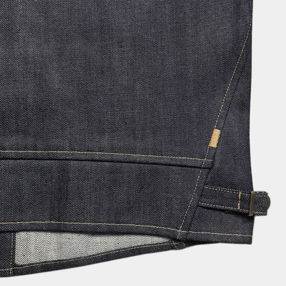 BZEN M.3138-SENOR REGULAR FIT VEST-12oz-RAW INDIGO
