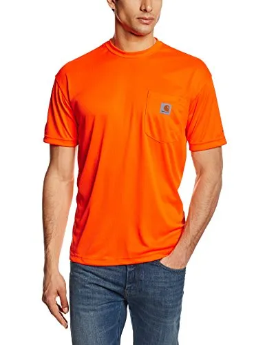 Carhartt 100493 Men's High-Visibility Force Relaxed Fit Lightweight Color Enhanced Short-Sleeve Pocket T-Shirt