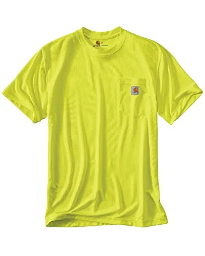 Carhartt 100493 Men's High-Visibility Force Relaxed Fit Lightweight Color Enhanced Short-Sleeve Pocket T-Shirt