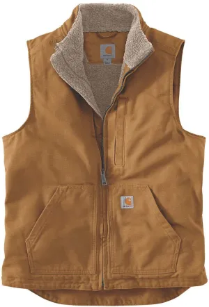 Carhartt Duck Mock Neck Vest, Brown