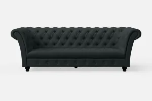 Civita 3 Seater Sofa Slate Leather