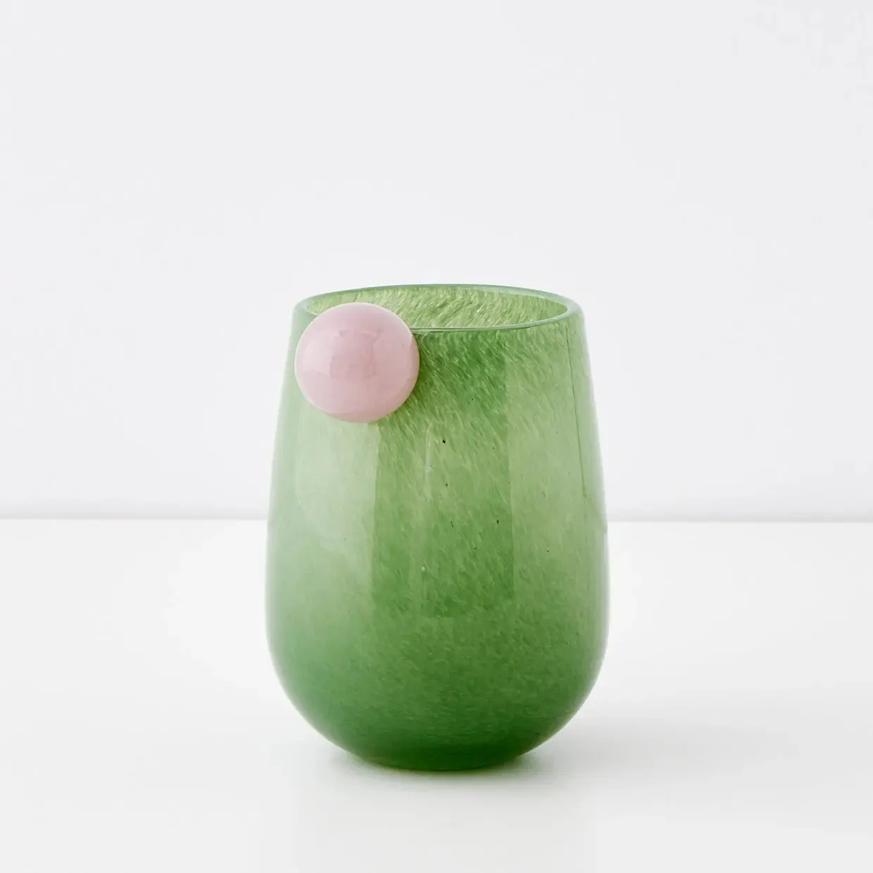 Droplet Medium Coloured Glass Vase Teal