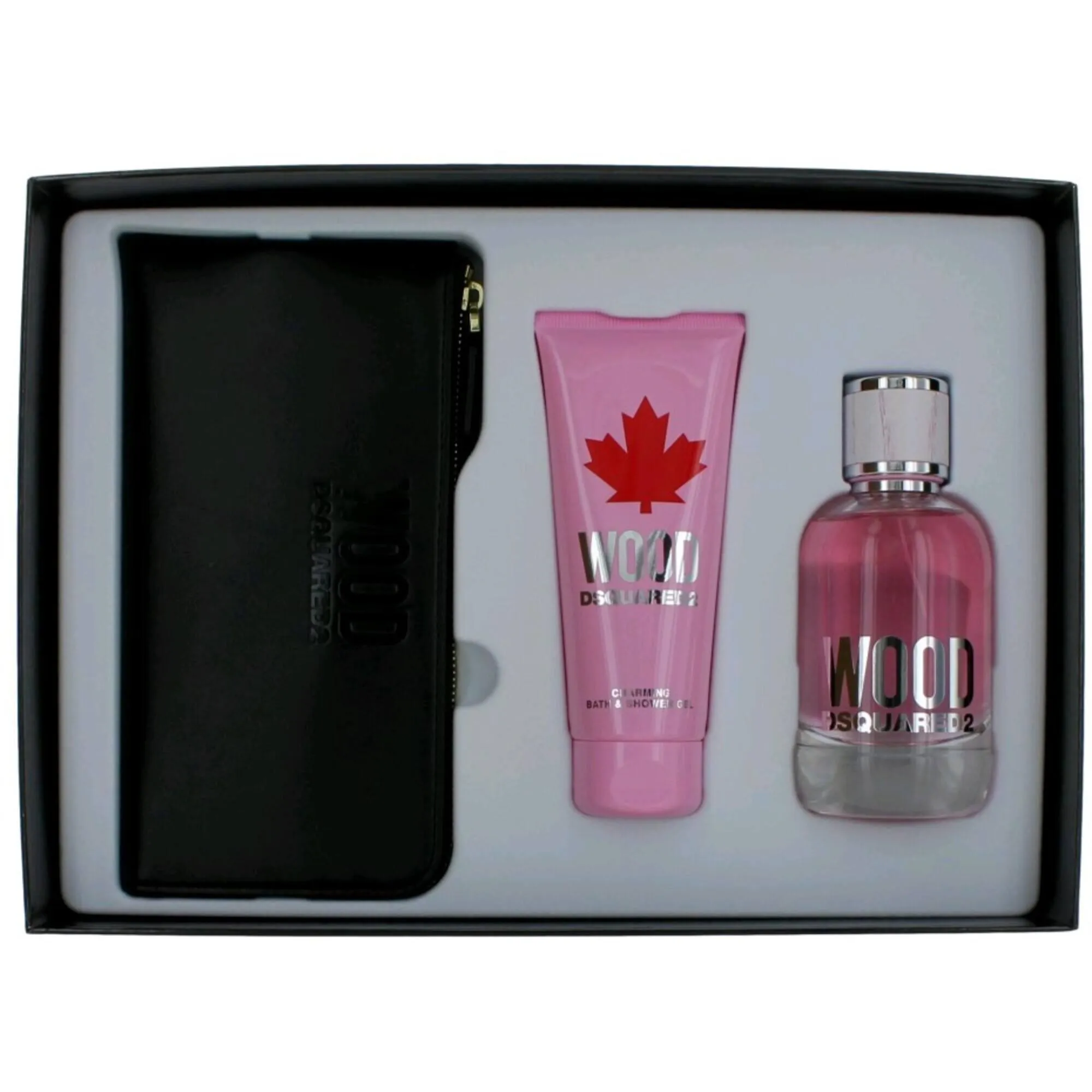 Dsquared2 Women's Personal Care Gift Set - Wood Pour Femme Long Lasting, 3 Piece