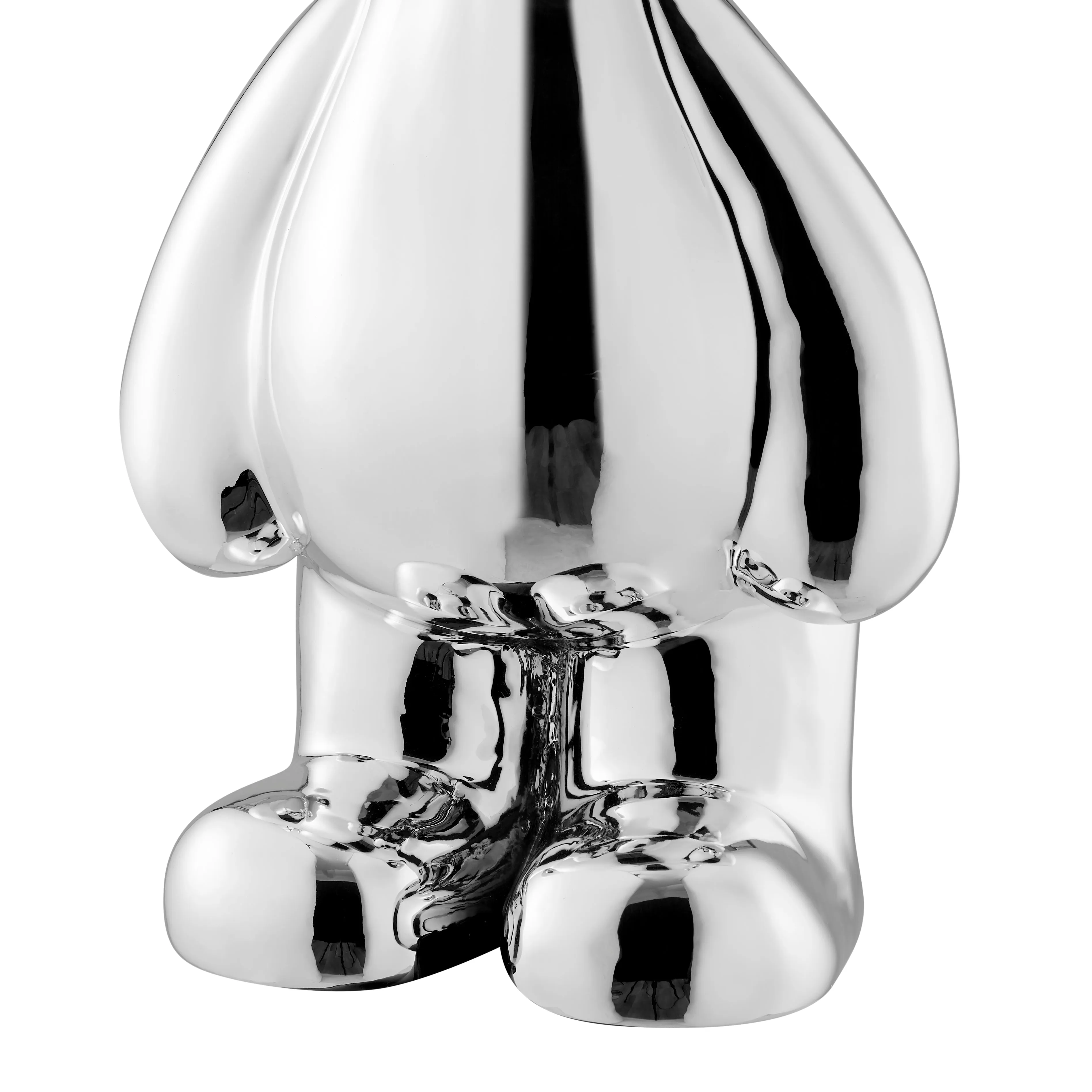 Futuristic Bunny Sculpture // Chrome