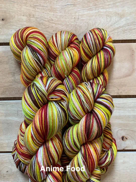 Geektastic Fibers,  Superhero Sock, Self-striping, 10/12 repeats