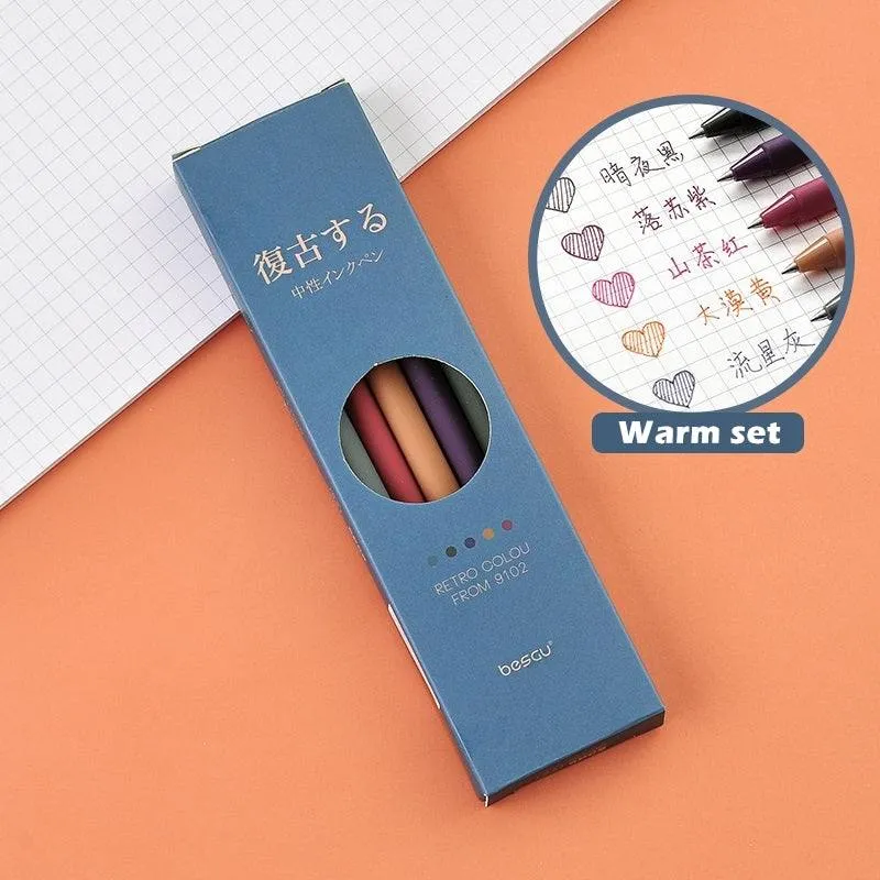 Gel Pen Set - Retro Color
