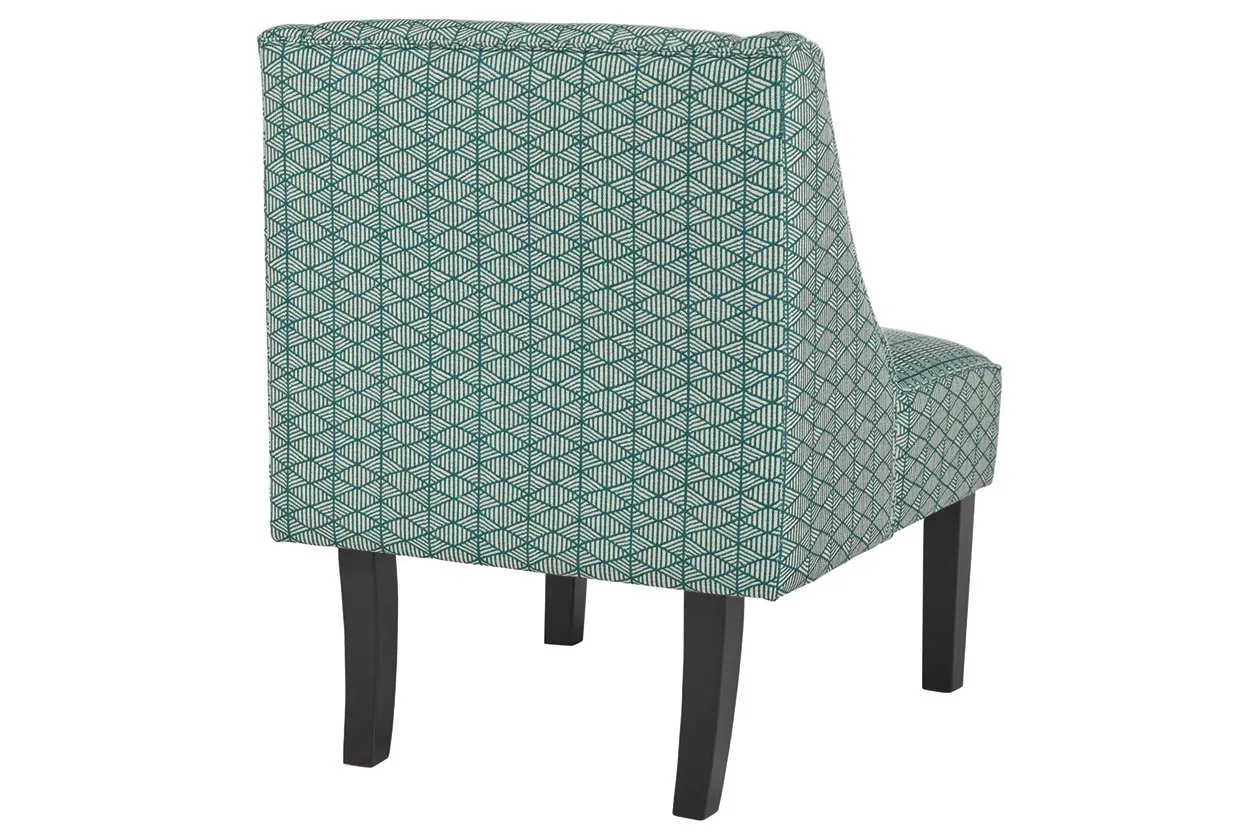 Janesley Teal/Cream Accent Chair