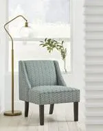 Janesley Teal/Cream Accent Chair