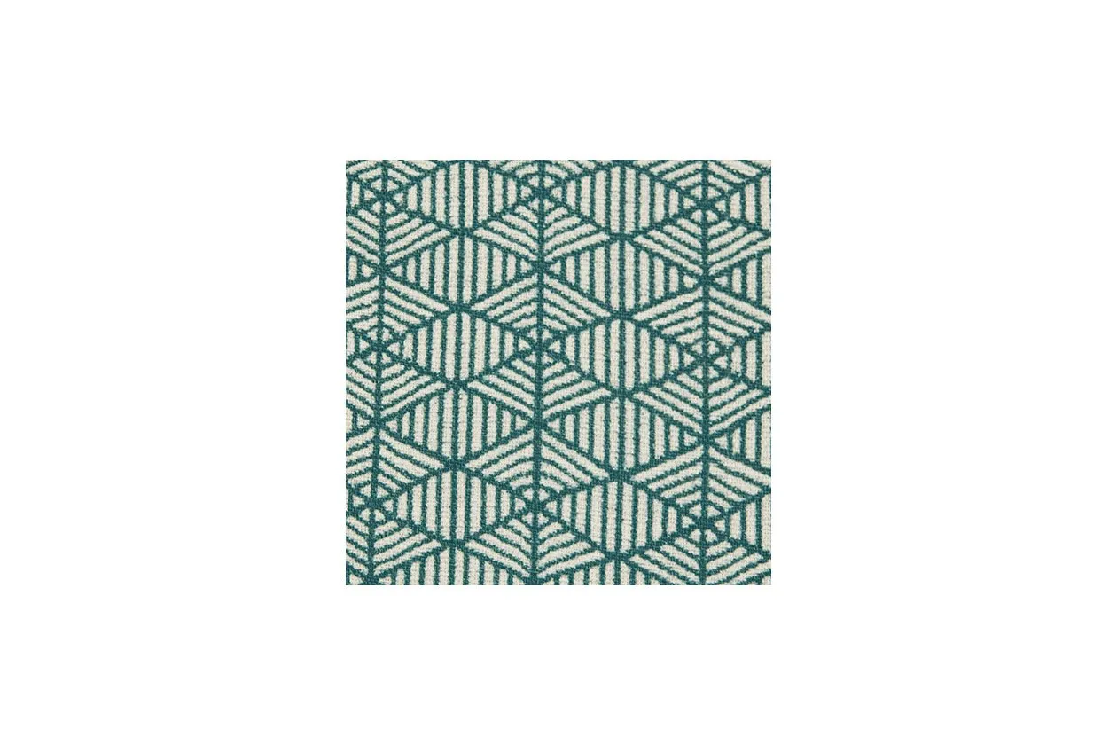 Janesley Teal/Cream Accent Chair