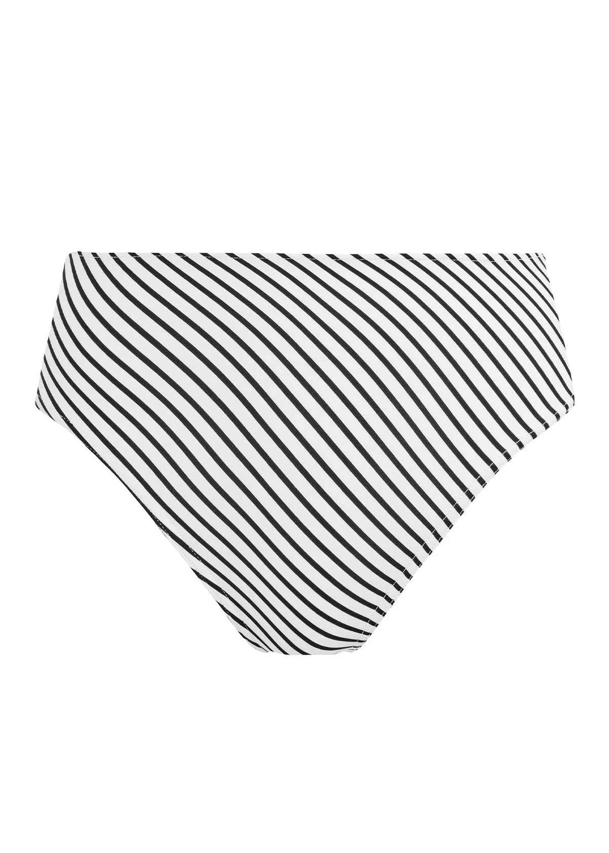 Jewel Cove Stripe Black High Waist Bikini Brief, Special Order XS - 2XL