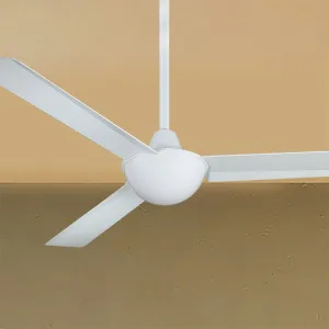 Kewl 52" White Modern Indoor Ceiling Fan with Wall Control