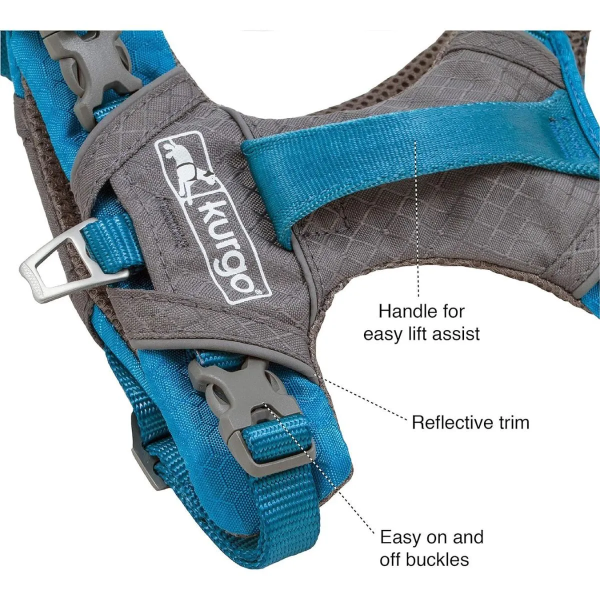 Kurgo Journey Air Dog Harness Blue Large