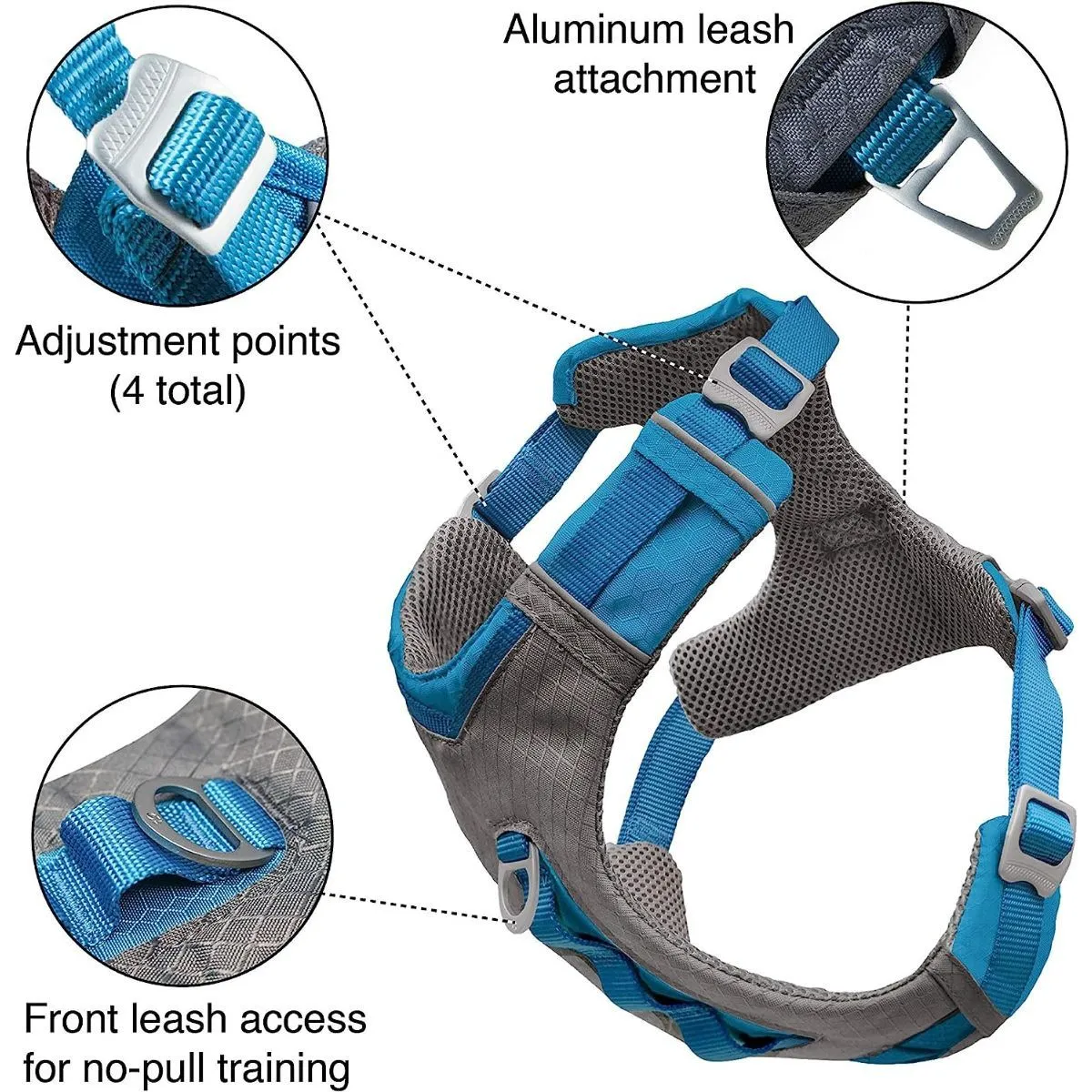 Kurgo Journey Air Dog Harness Blue Large