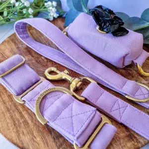 Lilac purple martingale collar - Water resistant