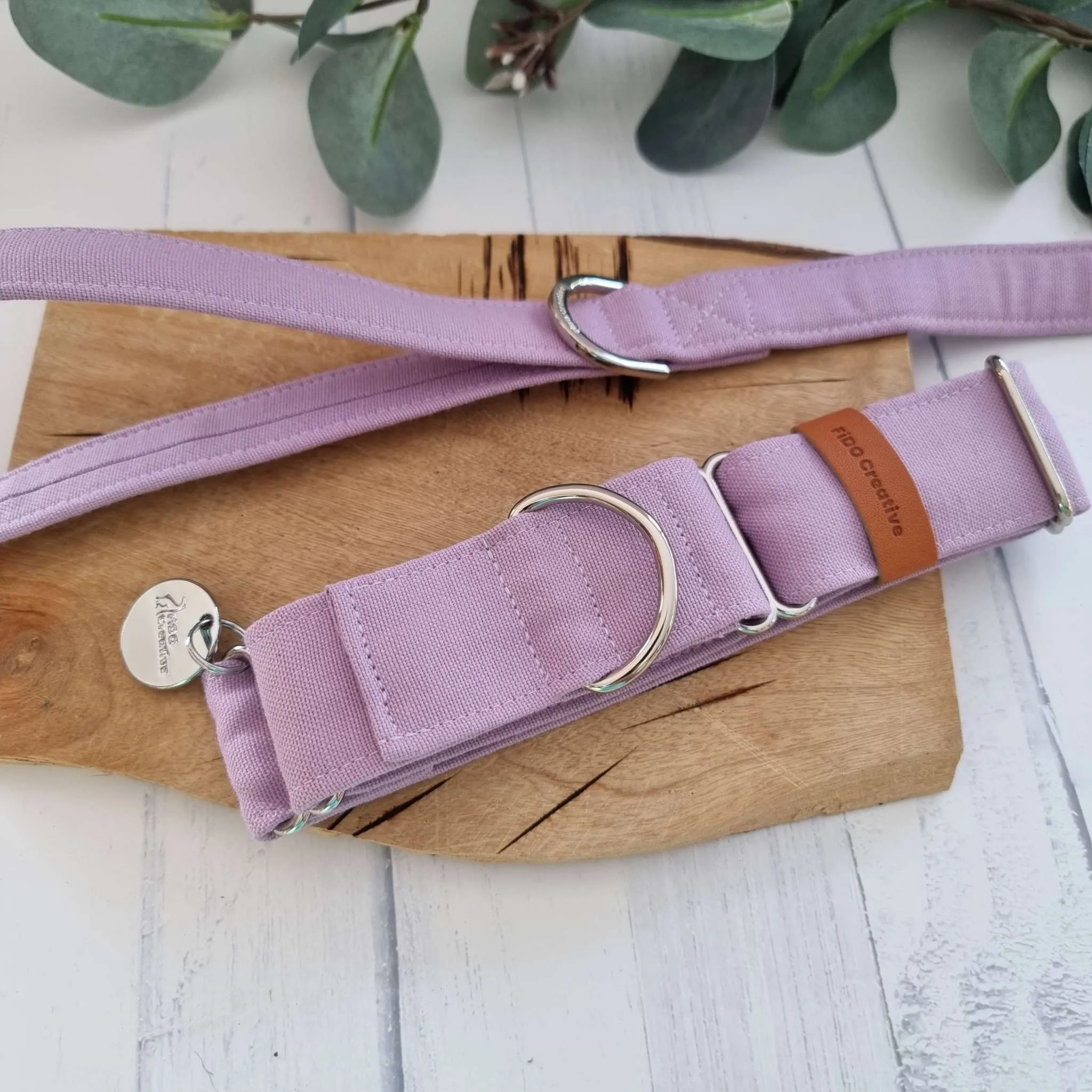 Lilac purple martingale collar - Water resistant
