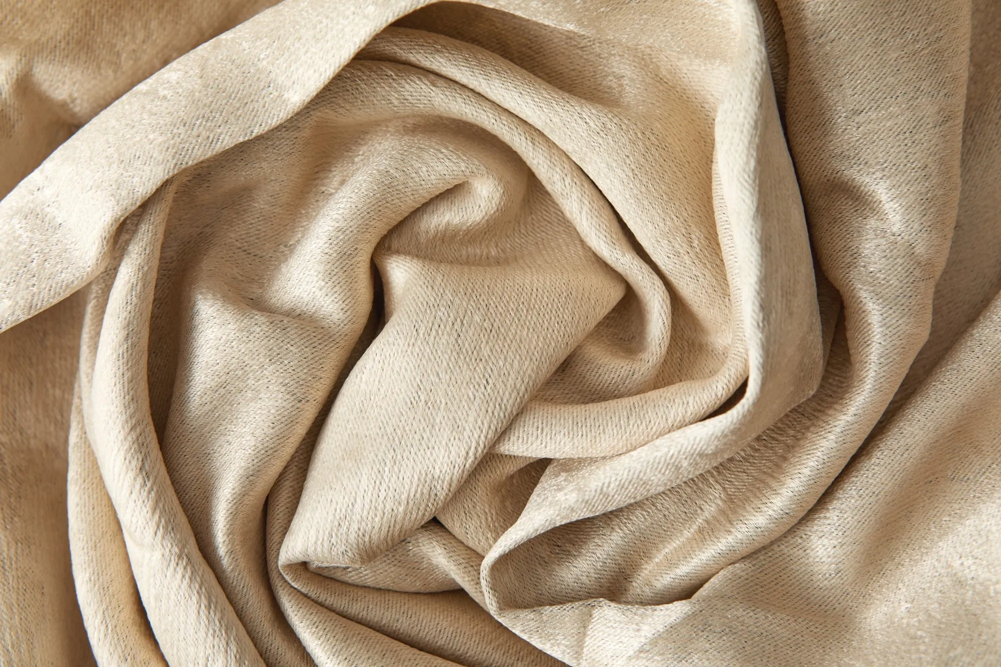 Logan - Textured Woven Blackout Eyelet Curtains in Natural