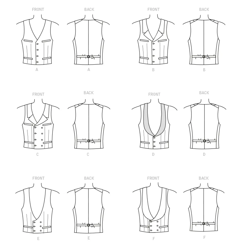 McCall's 8133 COSTUME pattern | Men's Historical Waistcoat