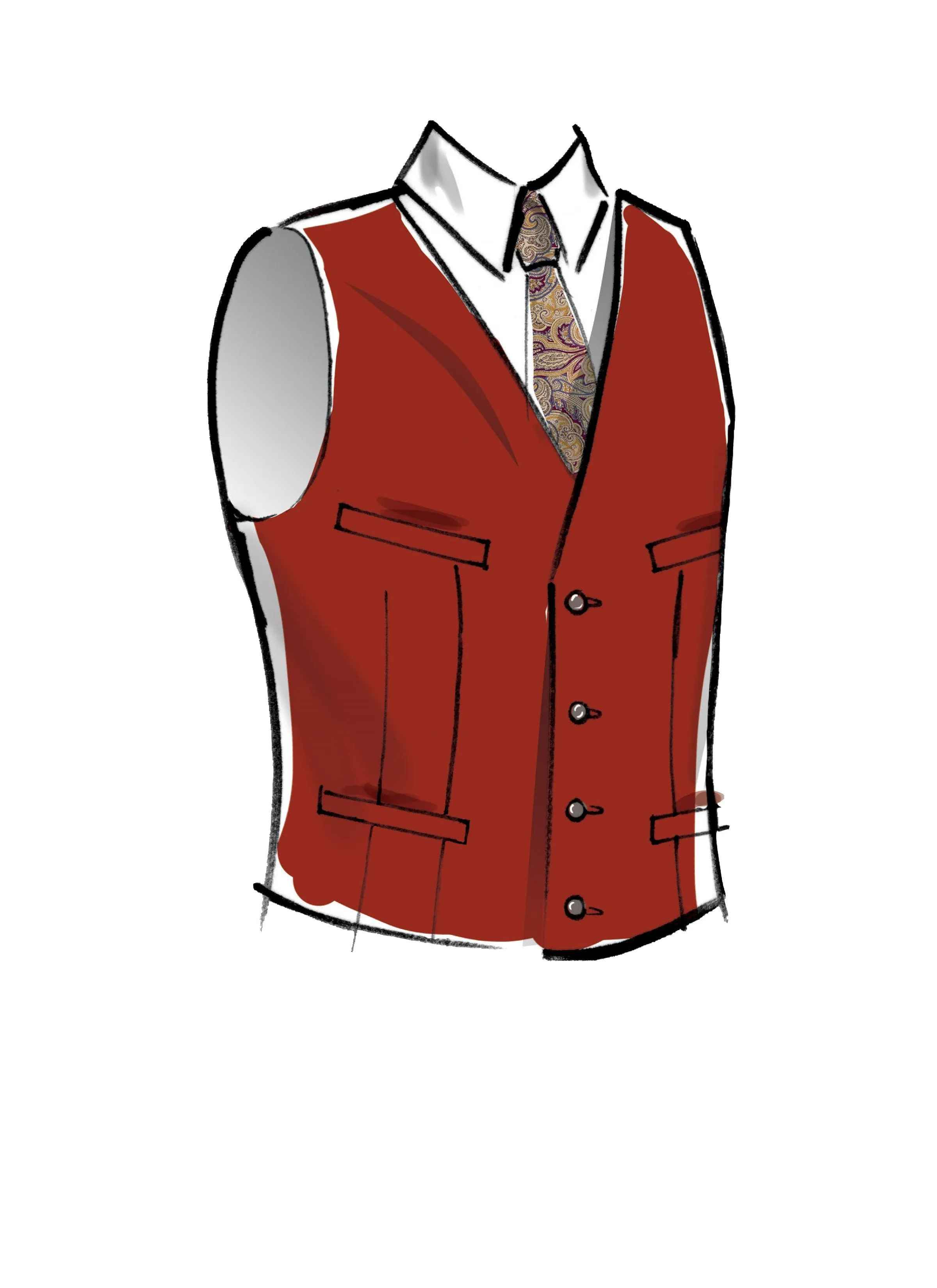 McCall's 8133 COSTUME pattern | Men's Historical Waistcoat