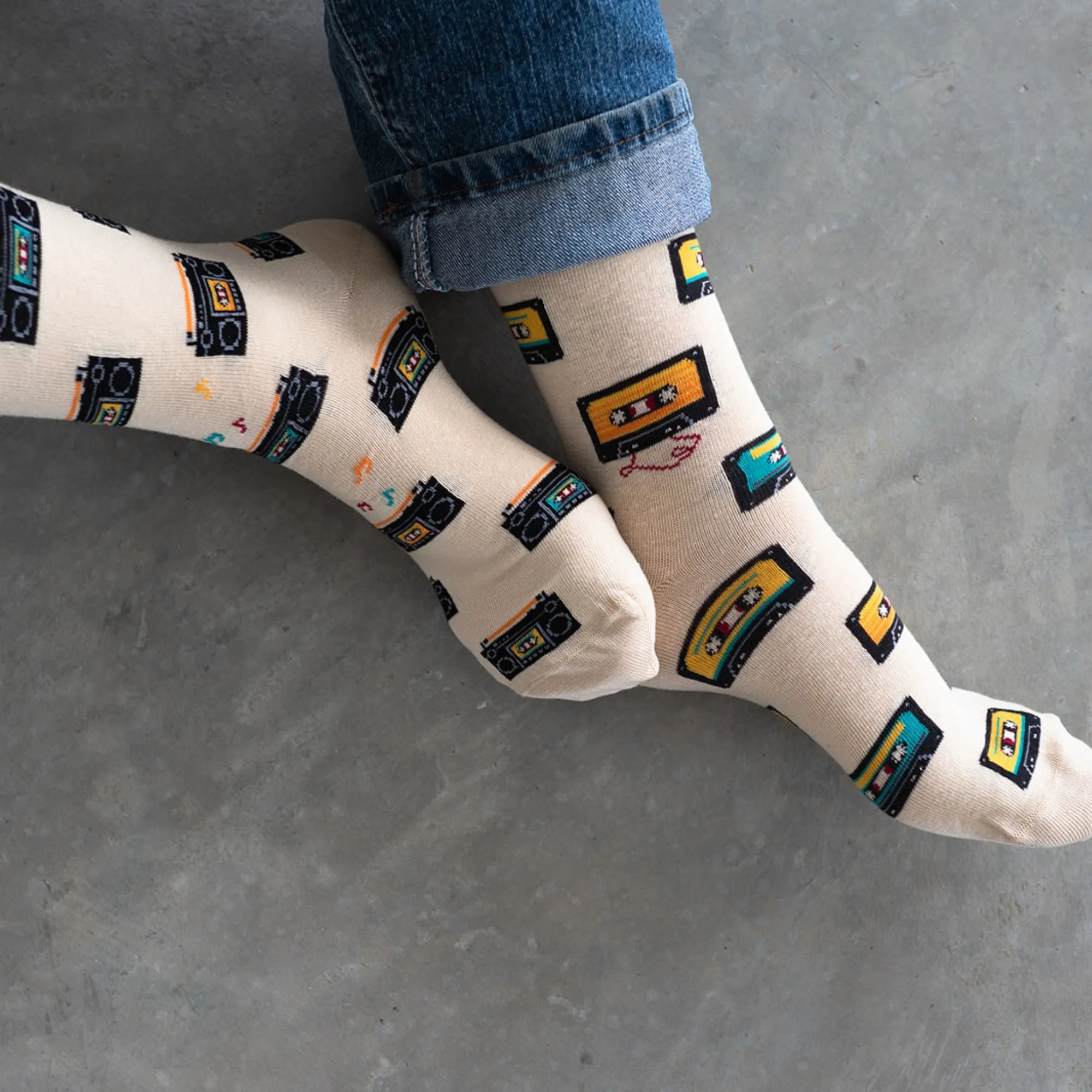 Men's Cassette & Boom Box Socks