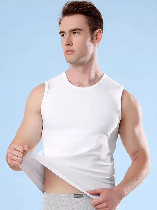 Men's Vests Undershirts with Ultimate Soft Short Sleeve Vests