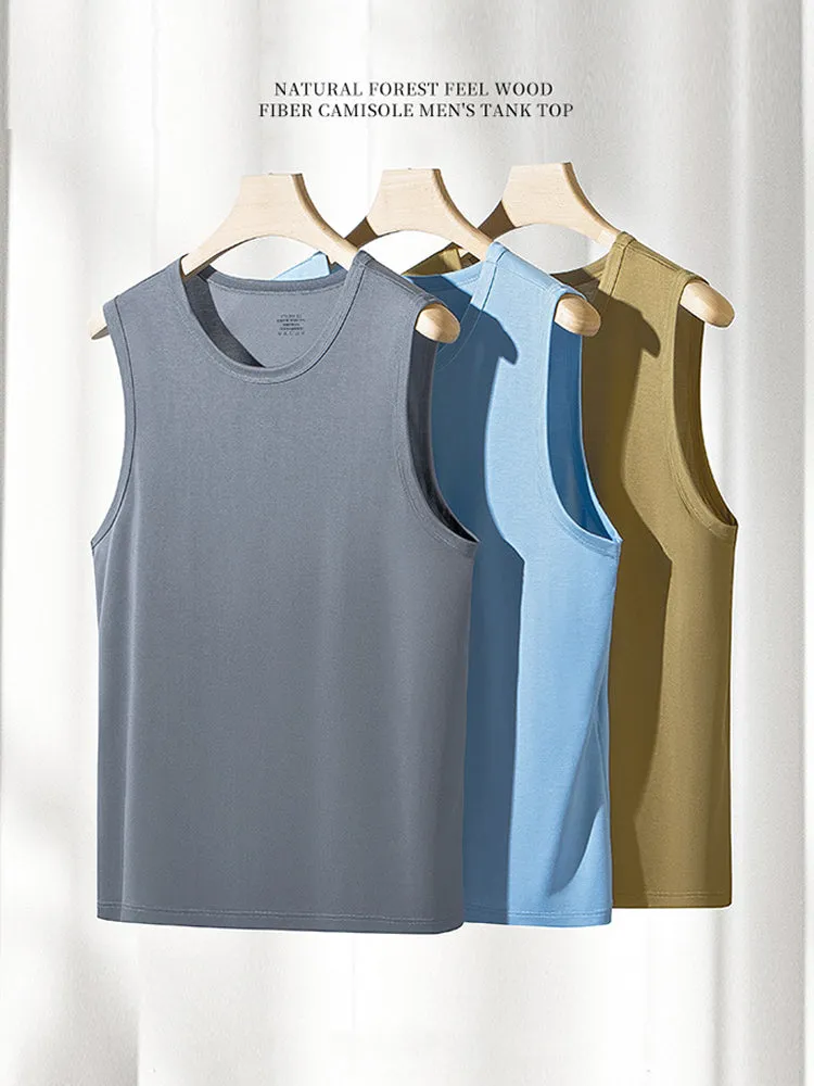 Men's Vests Undershirts with Ultimate Soft Short Sleeve Vests