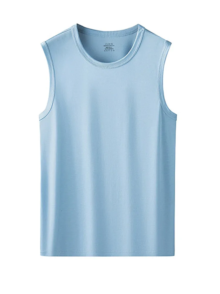 Men's Vests Undershirts with Ultimate Soft Short Sleeve Vests