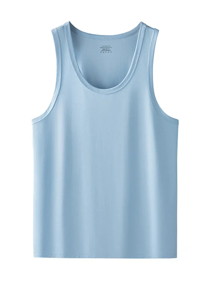 Men's Vests Undershirts with Ultimate Soft Short Sleeve Vests