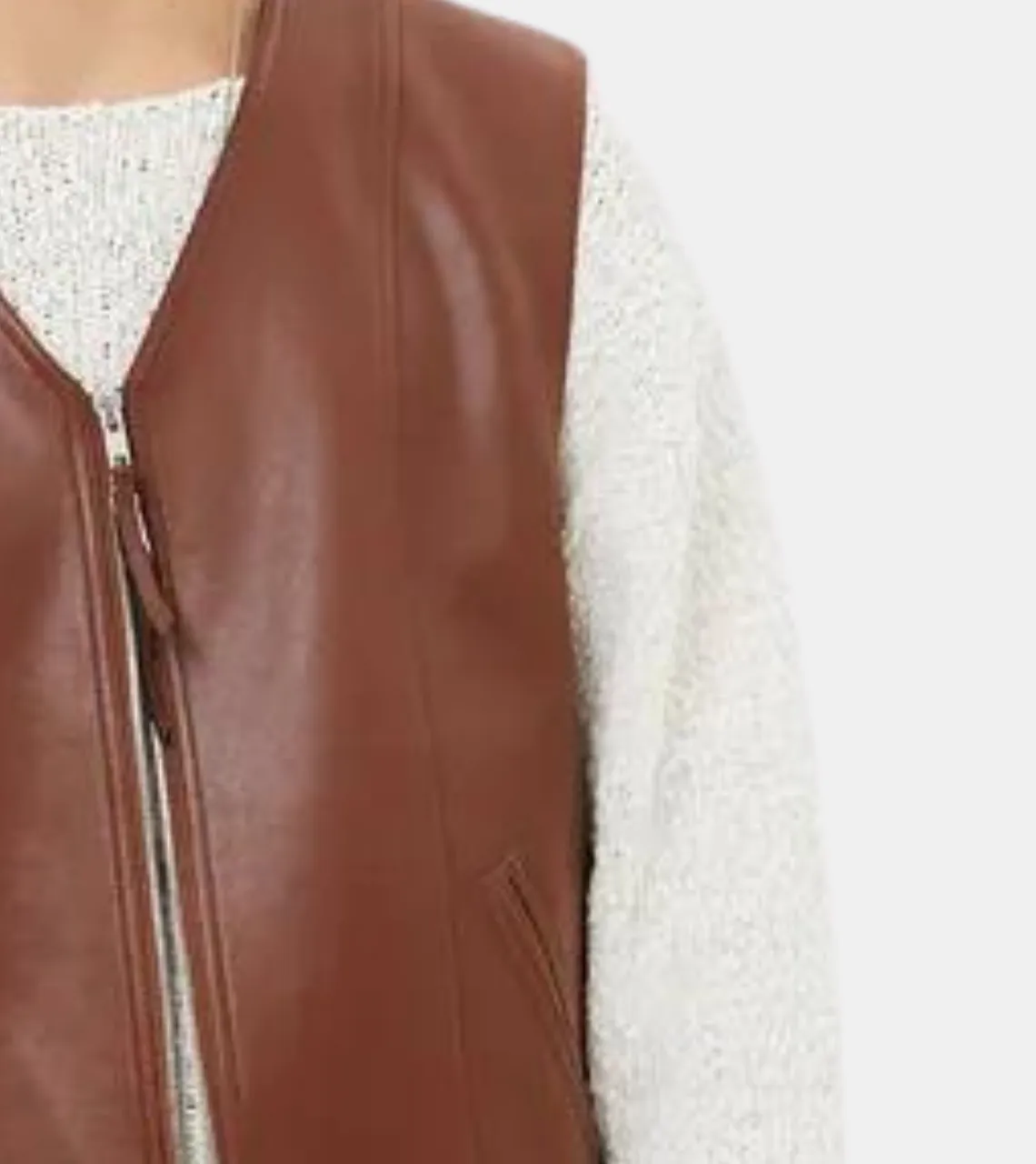 Millen Men's Brown Leather Vest