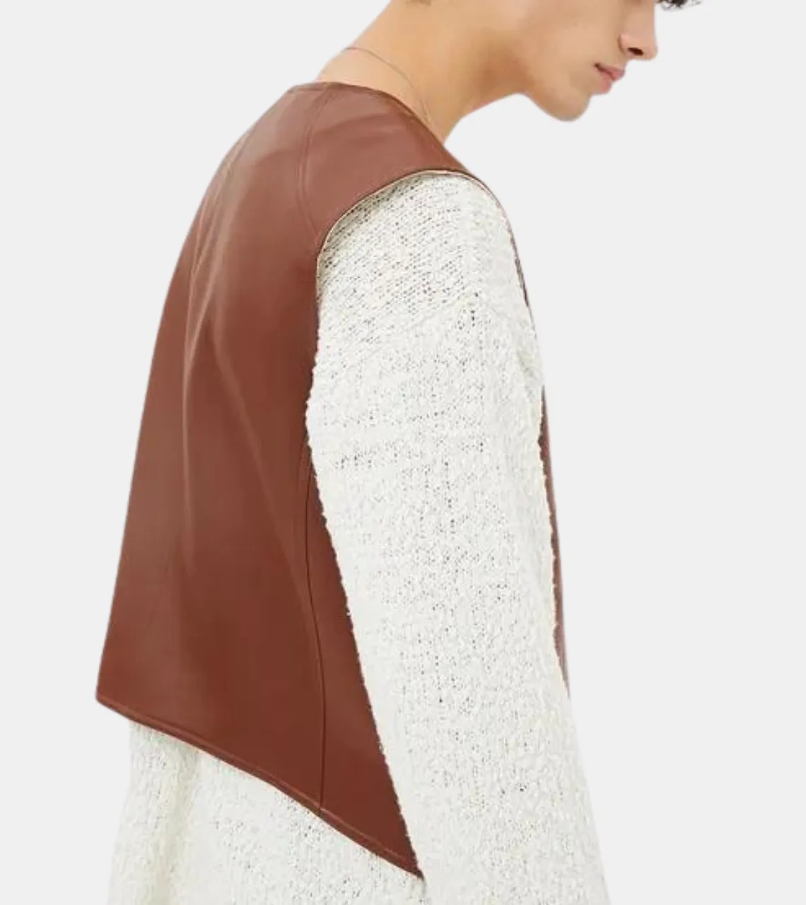 Millen Men's Brown Leather Vest