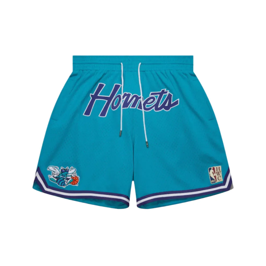 Mitchell & Ness x Just Don Hornets Practice Shorts - Teal