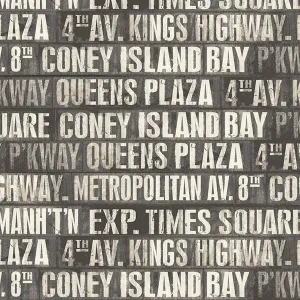 Monochrome - Subway Signs Charcoal