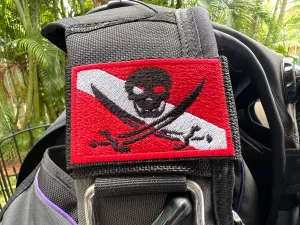 Pirate Dive Flag BCD Tag