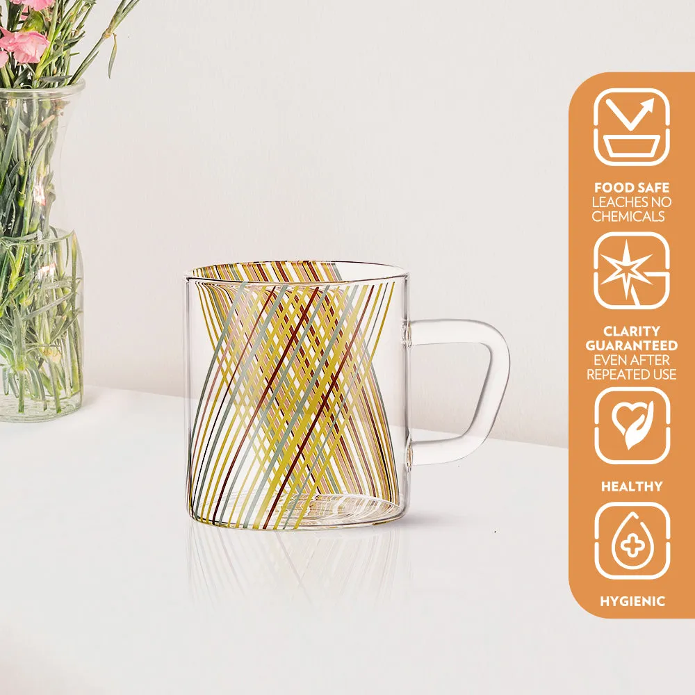 Prism Glass Mug, Set of 6