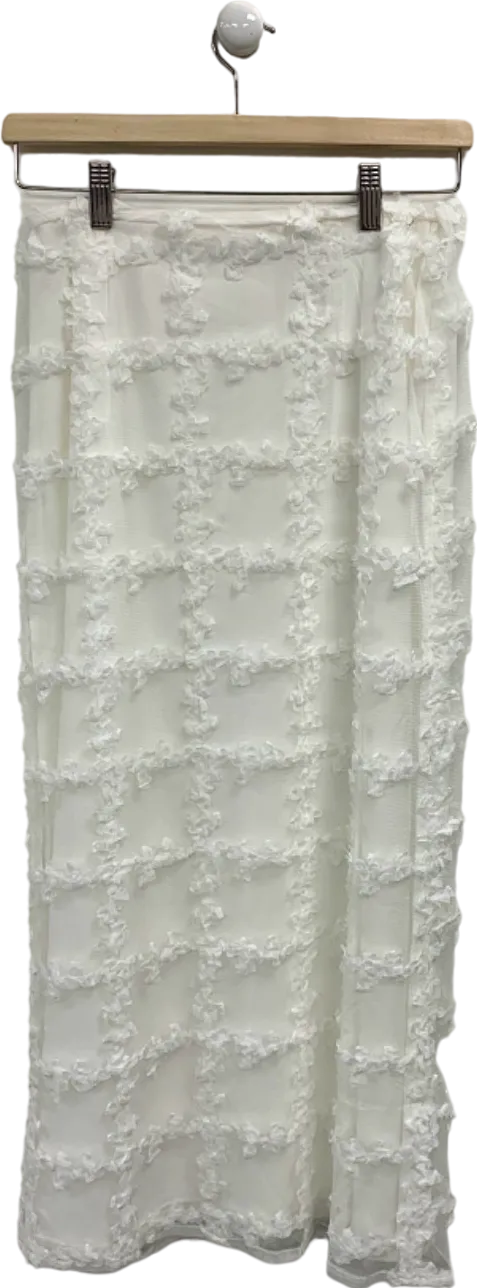 Sabo Luxe White Dame Skirt UK 8
