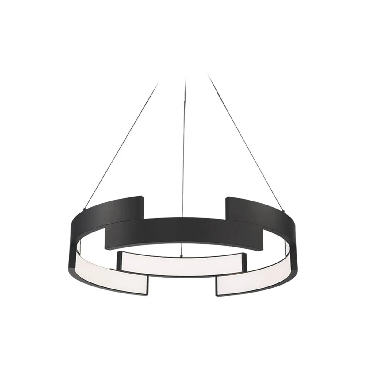Trap 27 in. LED Pendant Light Black Finish