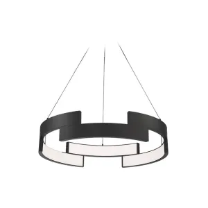 Trap 27 in. LED Pendant Light Black Finish