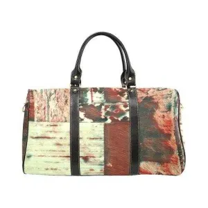Travel Bags, Rustic Brown Style Adjustable Black Handle Zip Close Bag