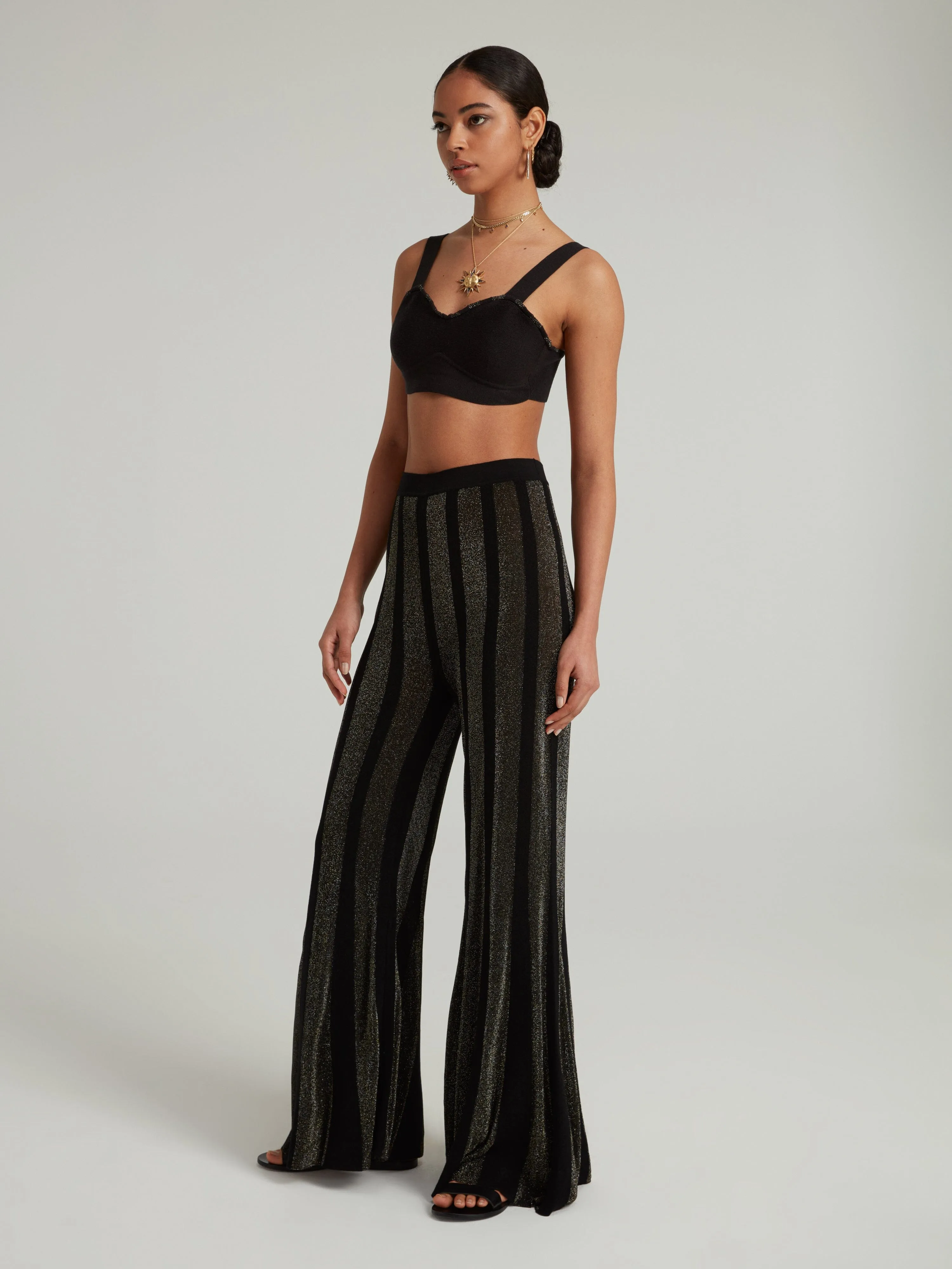 Venyx Bra Top in Black Gold