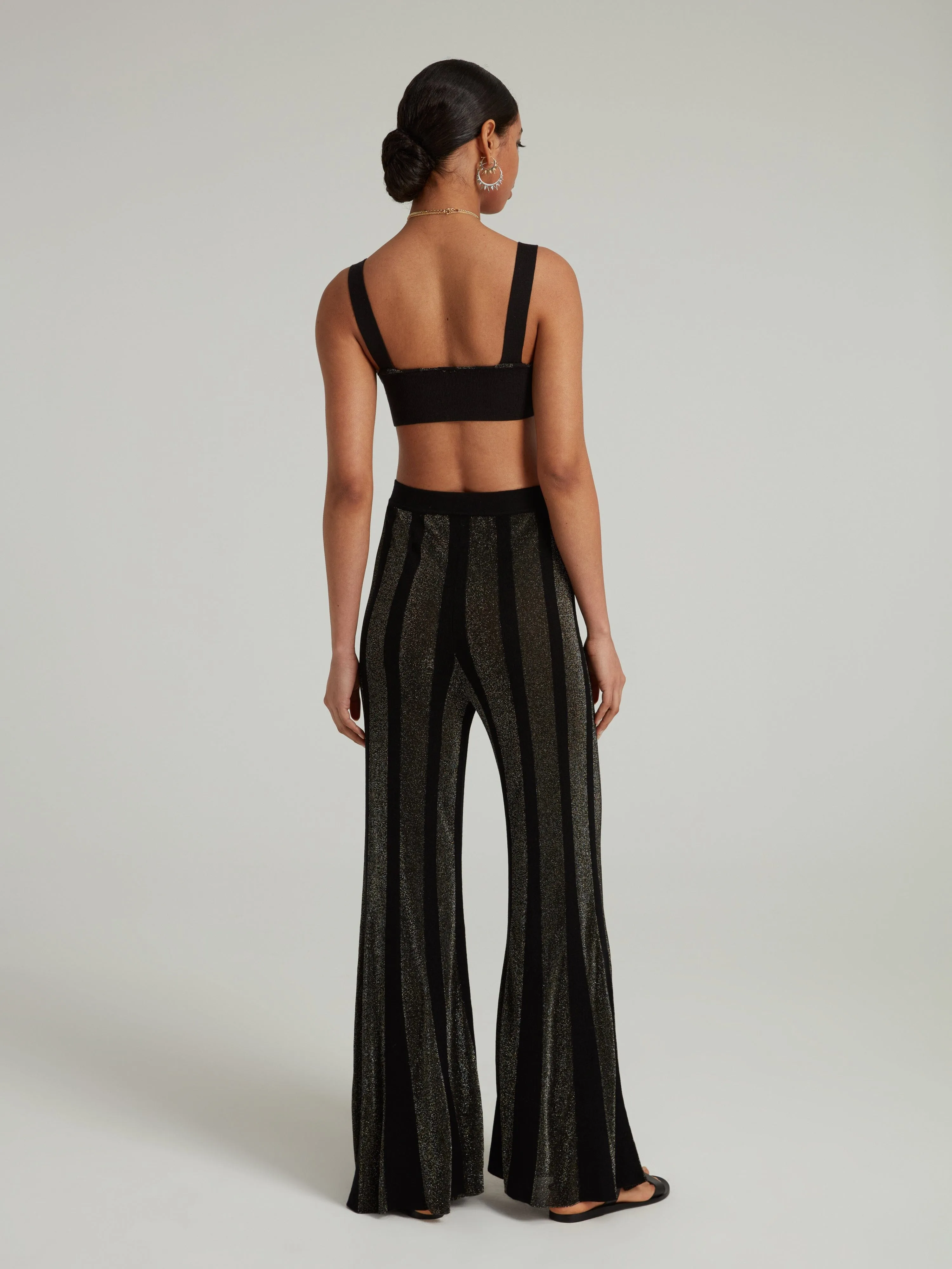 Venyx Bra Top in Black Gold