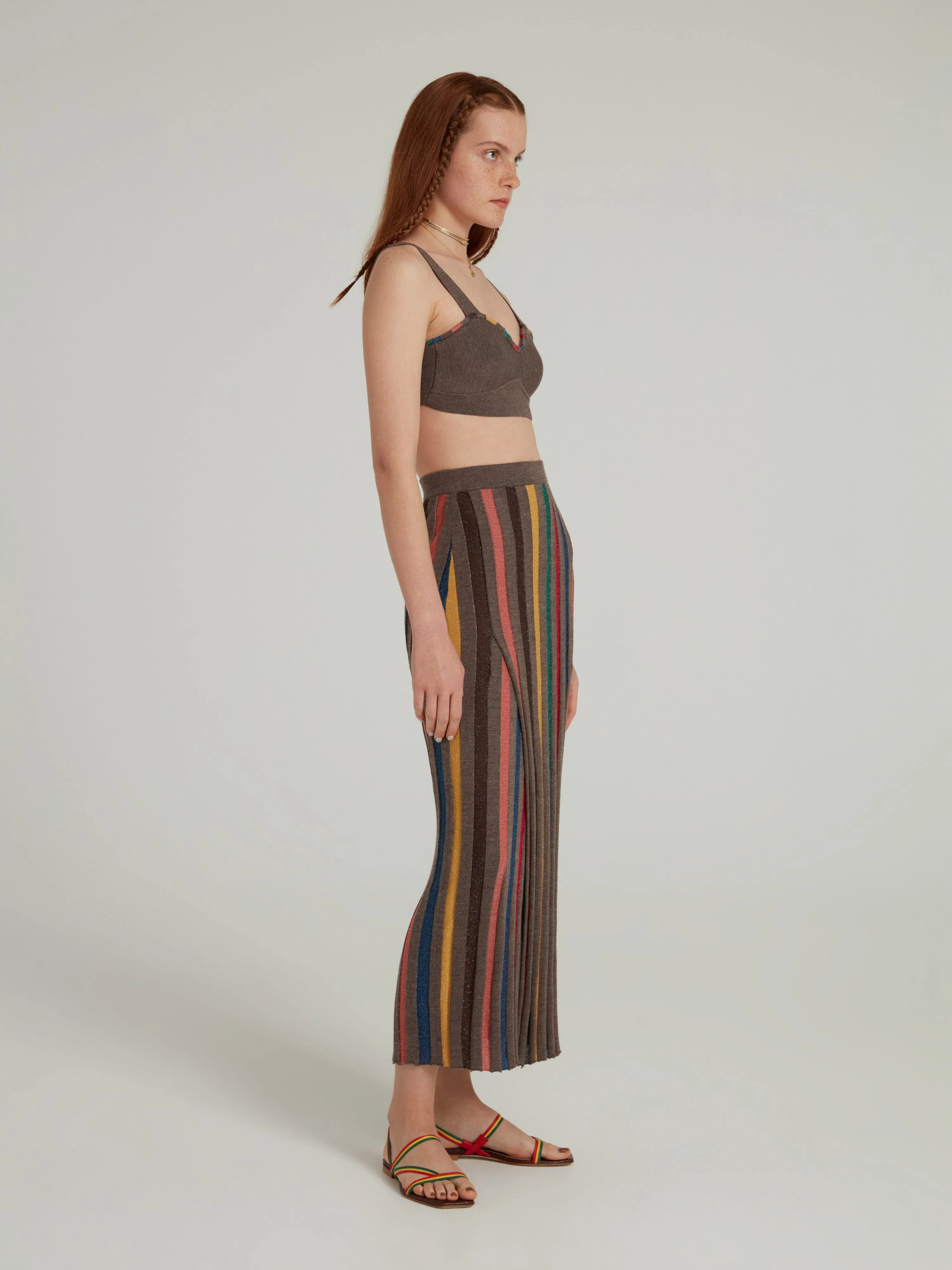 Venyx Bra Top in Charcoal Rainbow