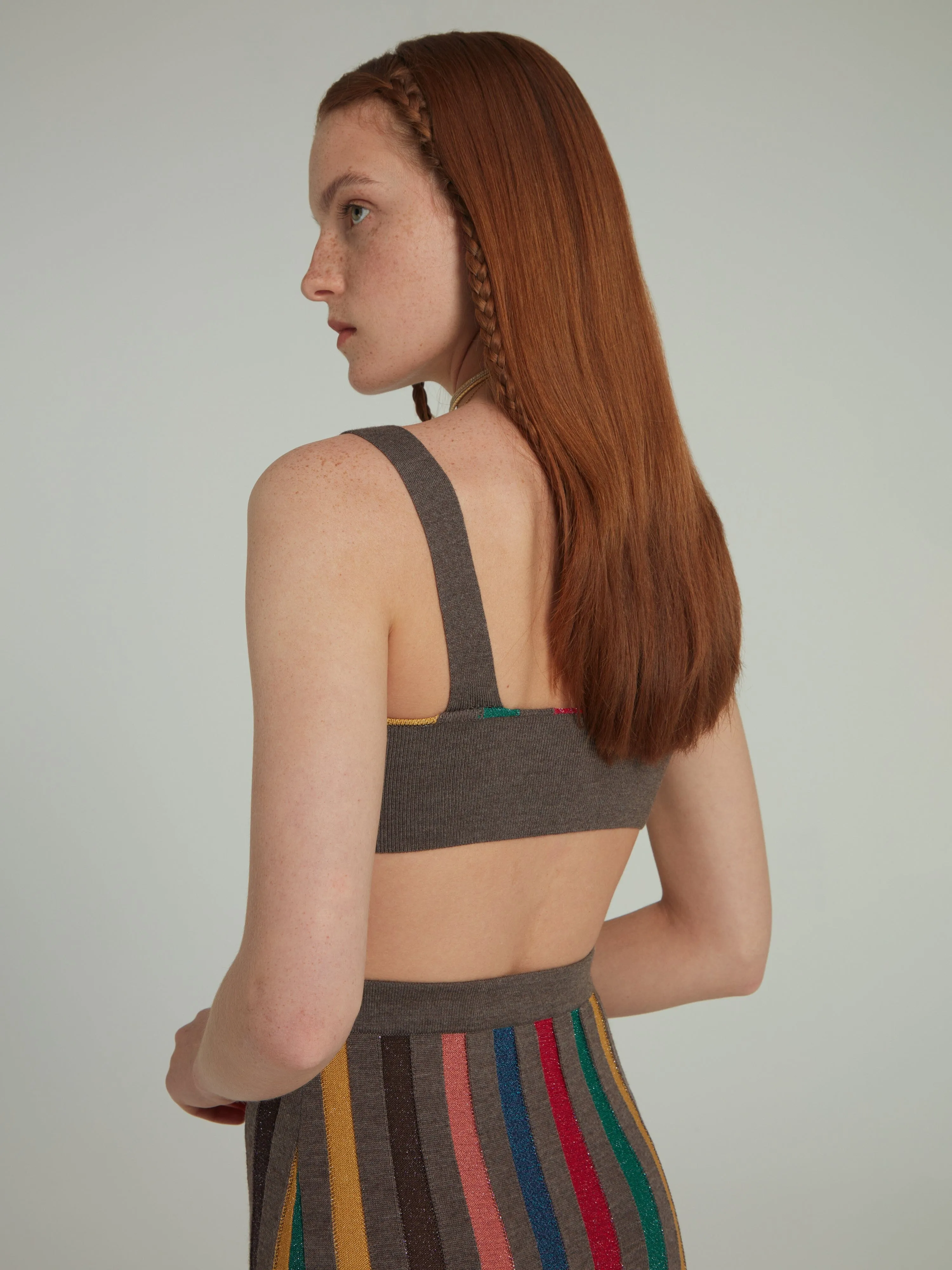 Venyx Bra Top in Charcoal Rainbow