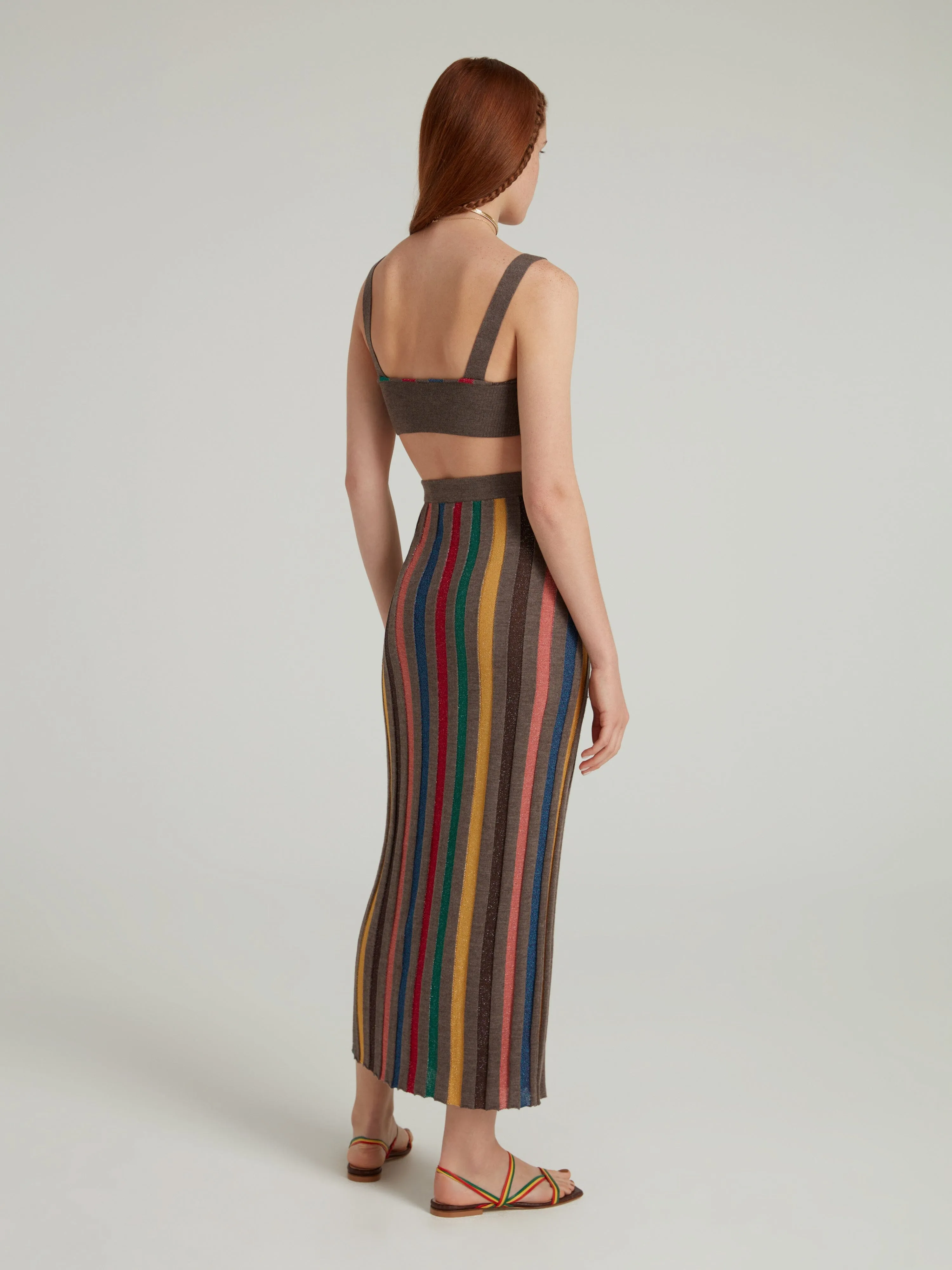 Venyx Bra Top in Charcoal Rainbow