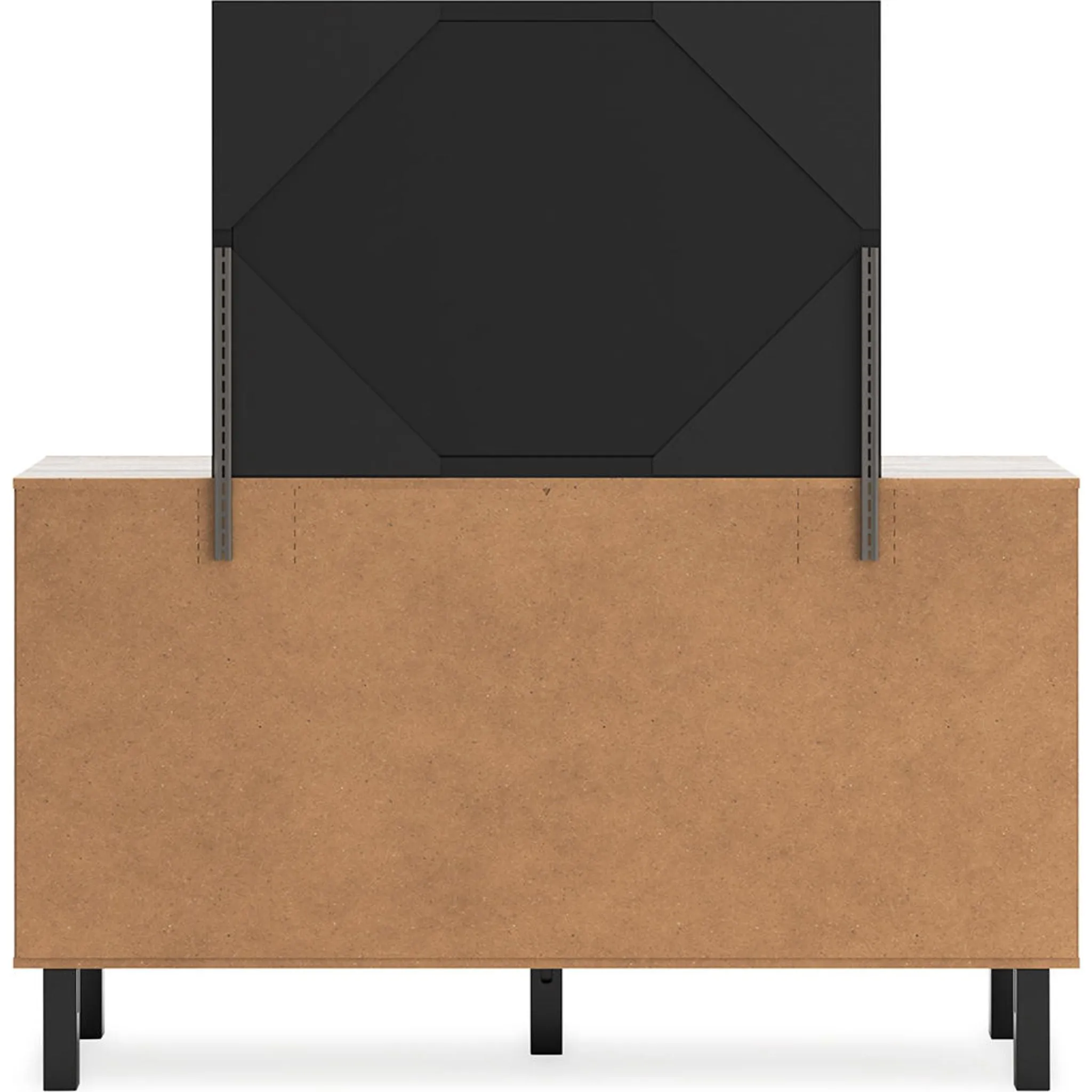 Vessalli Dresser and Mirror - Gray