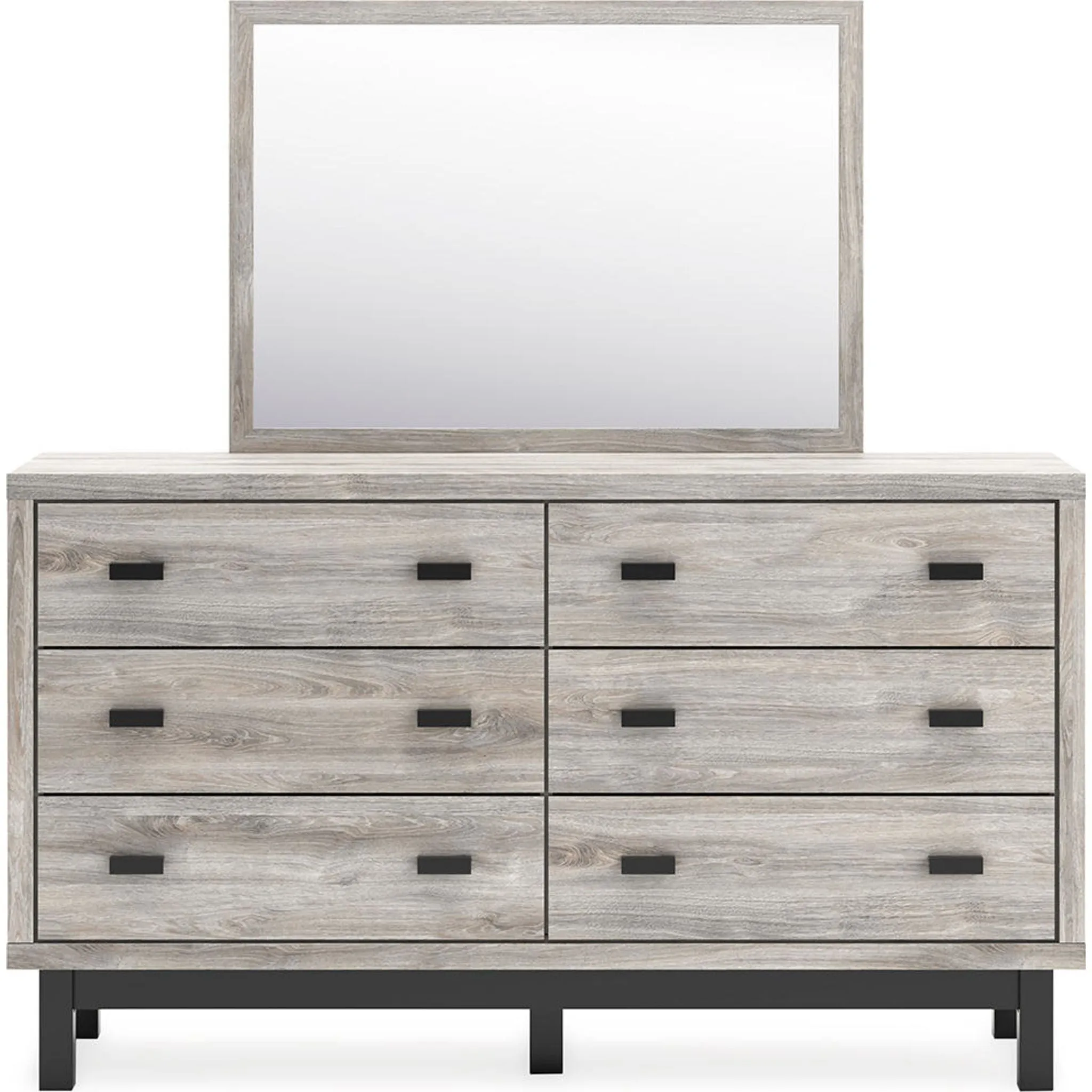 Vessalli Dresser and Mirror - Gray