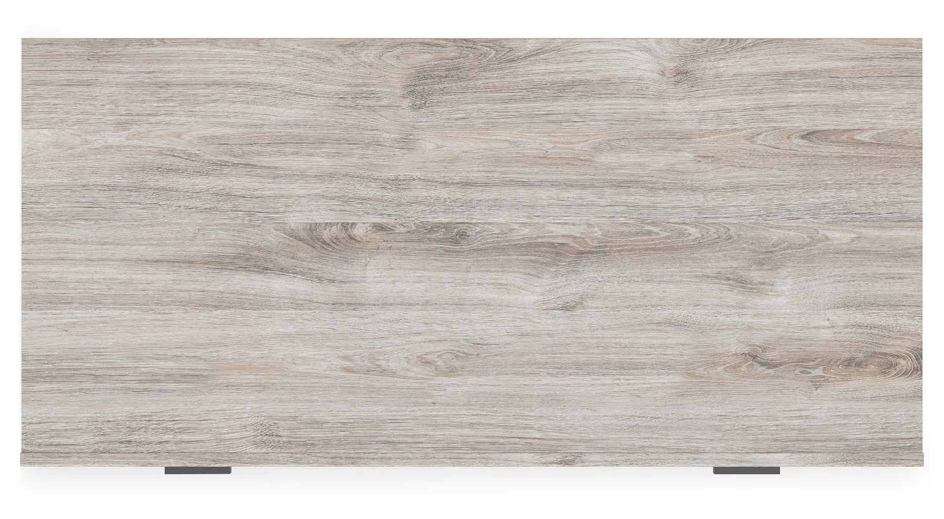 Vessalli King Panel Bed with Mirrored Dresser and Chest in Gray