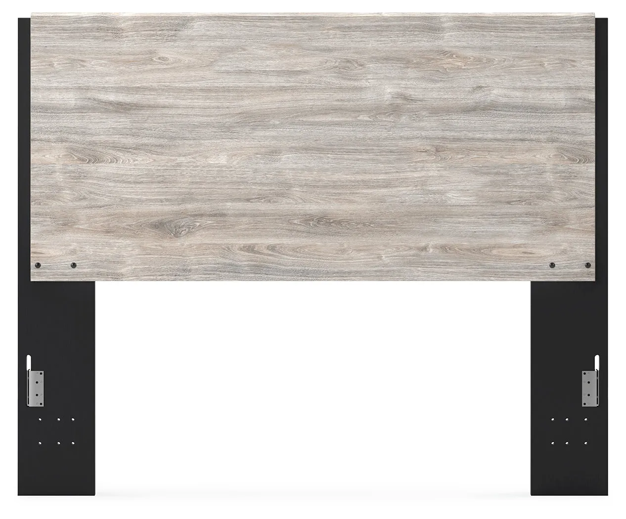 Vessalli Queen Panel Headboard with Mirrored Dresser and Nightstand in Two-tone